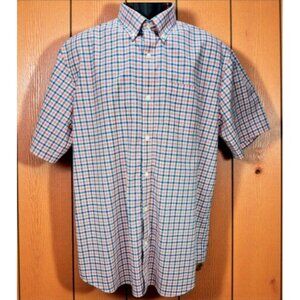 L.L. Bean Mens Traditional-Fit Short Sleeve Shirt Large
